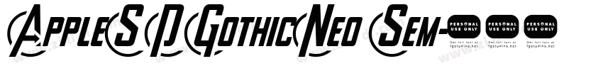 AppleSDGothicNeo Sem字体转换